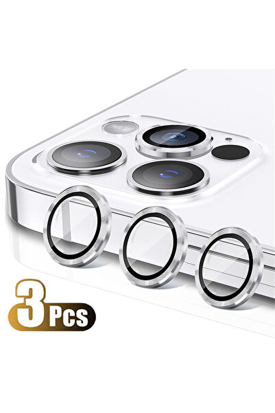 Choice 16 Pro - 16 ProMax Silver Original Titanium Color Camera Protector For...