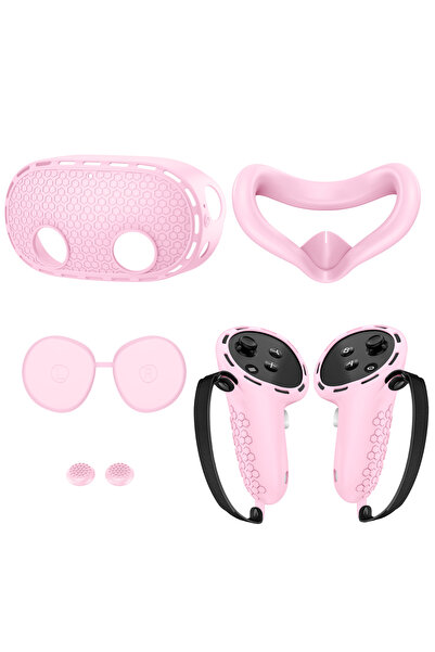 Choice4 pink The Meta Quest 3S is compatible with accessory cases, silicone c...