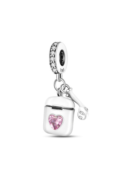 Choice3 KTC187 925 Sterling Silver Pink Series Charms Bead Matryoshka Doll Lo...