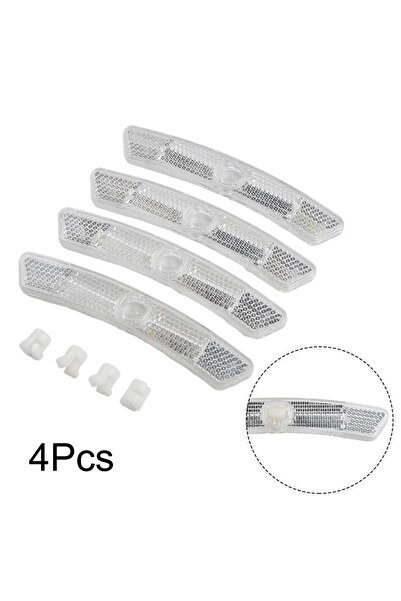 Choice 4PCS WHITE 2-4Pcs Bike Spoke Reflector Mountain Bike Fish-shaped Steel...