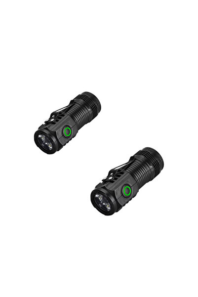 Choice S01 2pcs Rechargeable Outdoor Flashlight Portable Strong Light Waterpr...
