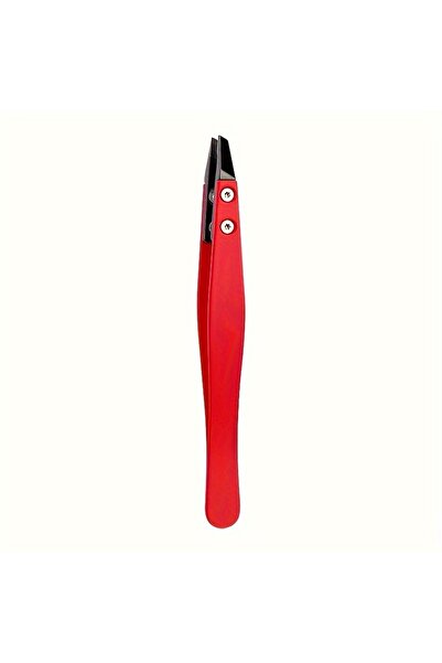 Choice1 Red Zirconia Ceramic Pointed Tweezers Stainless Steel Tweezers with S...