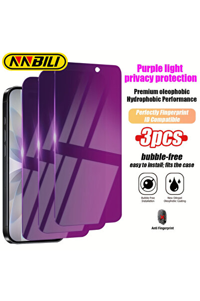 Choice15 3 Pieces iPhone 15 Pro NNBILI 3 Pcs [ Privacy+ Anti Blue Light ] Tem...