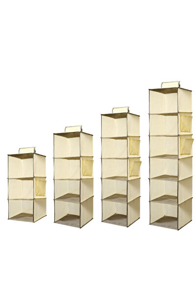 Choice20 third floor Beige Velcro Wardrobe storage bamboo sheet multi-layer s...