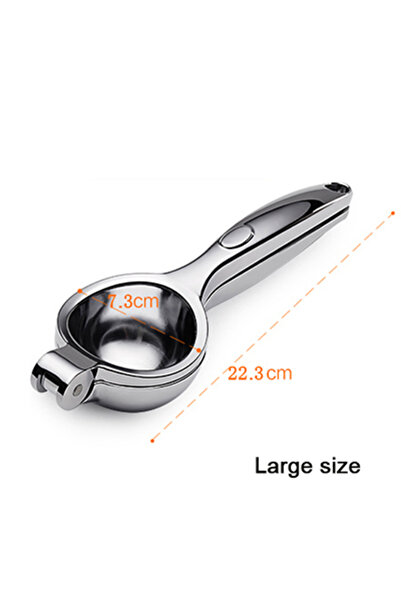 Choice Silver Large Manual Lemon Squeezer Zinc Alloy Steel Orange Squeezer Ju...