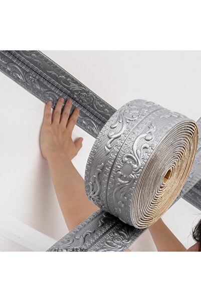 choice2 Silver 1ROLL 2.3MX12CM Skirting Ceiling Decoration Strip Wall Sticker...