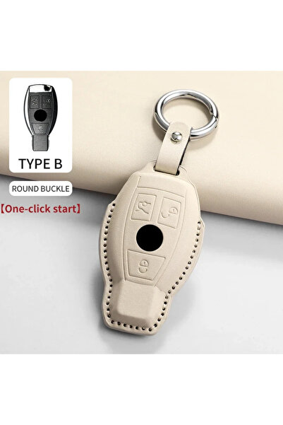 Choice24 Beige B1 Car Key Case Cover for Mercedes Benz A B C E G S Class GLS ...