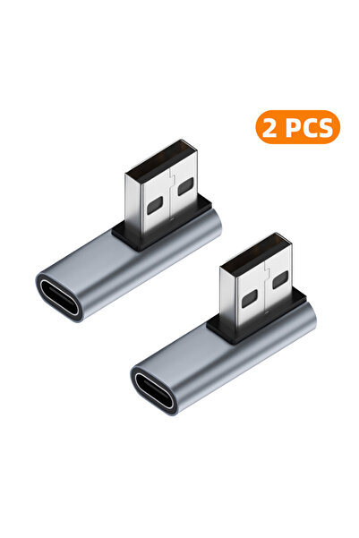 Choice11 محول USB 3.0 بزاوية 90 درجة من النوع C إلى النوع A، سرعة نقل عالية ت...