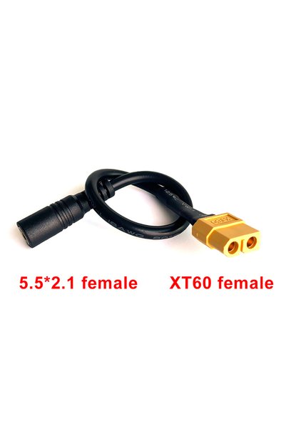 Choice XT60 female HPXGRC XT60 XT30 T Plug Female Male To DC 5.5*2.1mm Connec...