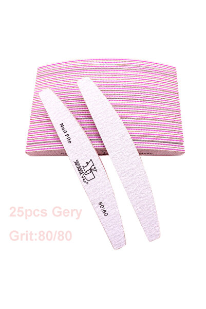 Choice 25 قطعة من مبرد الأظافر Gery80-80 5/25 قطعة/المجموعة، مزيج الألوان، ور...