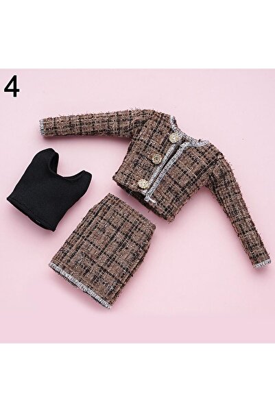 Choice 4 1/6 Doll Fashion Casual Clothes Winter Wear Elegant Coat Skirt Handm...