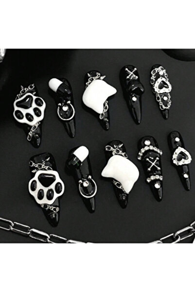 Choice1 SJ0555-S 10 Pieces of Hand-Pressed Waterdrop-Shaped Nails, Beautiful ...