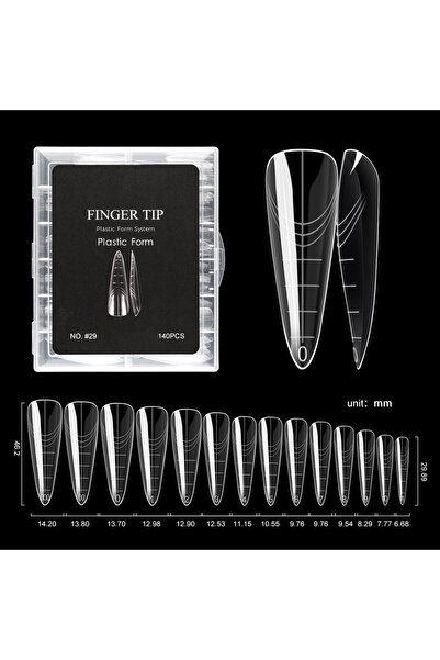 Choice A-140pcs TP New 120pcs Square Almond Dual Form Nail Molds Full Cover Q...