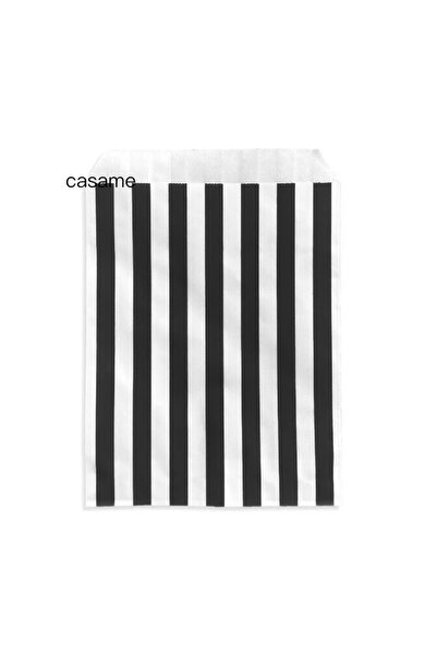 Choice4 13x18cm black Vertical 25 pcs 13x18cm Vertical Stripes Party Favor Ba...