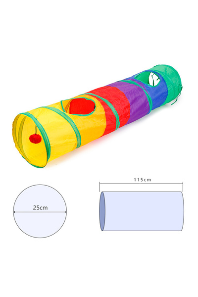 Choice6 I Cat Tunnel Tube Kitty Tunnel Bored Cat Pet Toys Peek Hole Toy Inter...