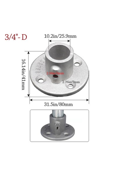 Choice6 3-4--- D New 1\2''/3\4" Pipe Fitting Connector Aluminum Alloy Steel C...