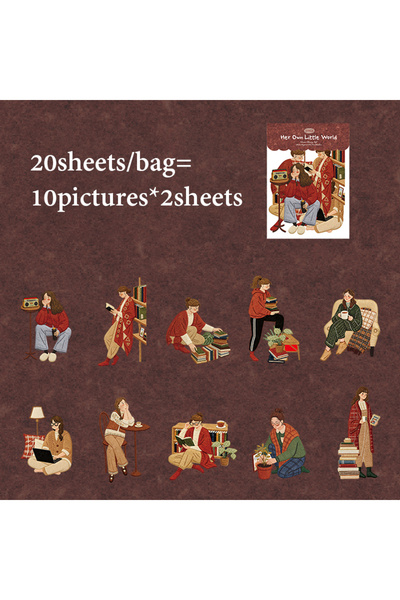 Choice1 S31047-4 Mr.Paper 20Pcs/Bag Character Theme Embossed Texture No White...