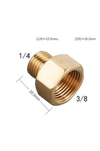 Choice3 M2 To F3 1/8" 1/4" 3/8" 1/2" Male to Female Thread Brass Pipe Connect...