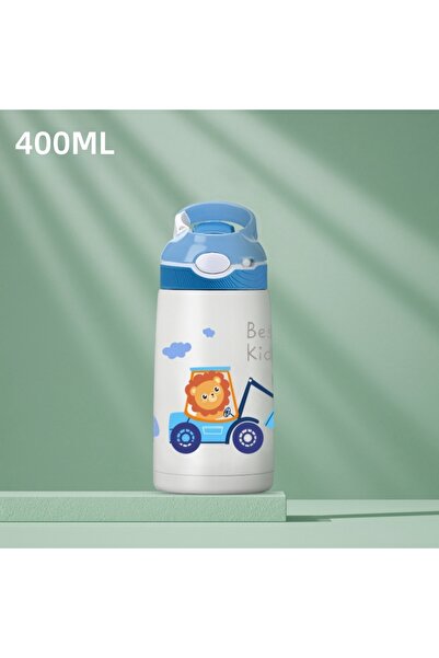 Choice 400ml Blue 400ML Kids Water Bottle Cartoon Animal Thermos Mug Baby Duc...