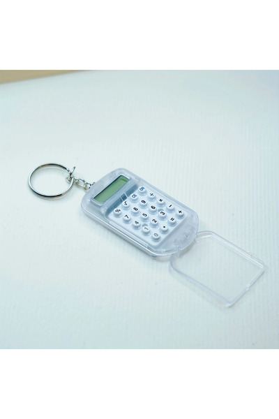 choice2 White Mini Transparent Flip Calculator Portable Calculators Students'...