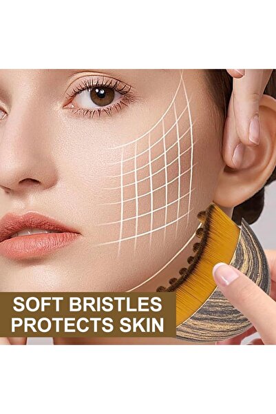 choice2 1pcs-without box Lymphatic Face Massage Brush -Dry Brushing Contour T...