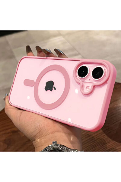 Choice61 For iPhone 16 Pink for Magsafe Transparent Case For iPhone 17 16 15 ...