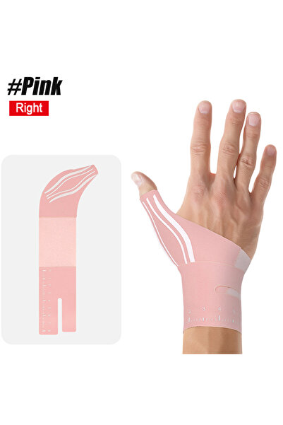 Choice4 Pink-Right 1Pcs Ultra Thin Wrist Thumb Brace Support, Thumb Spica Spl...