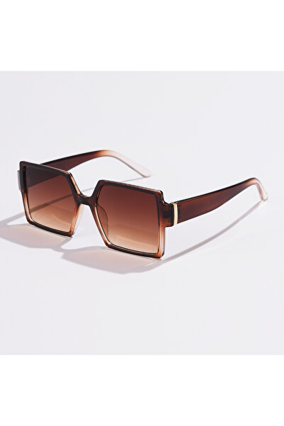Choice clear brown Cycling 1/2pcs Female Square Large Frame Sunglasses Women ...