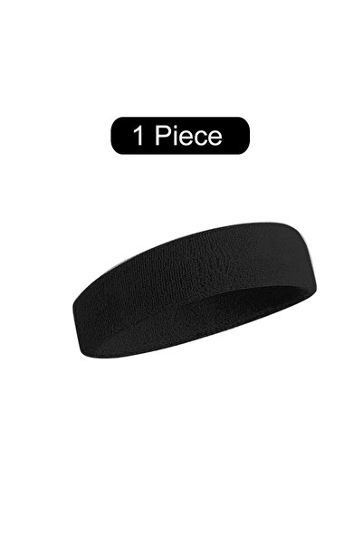 Choice Headband Black WOSWEIR－Cotton Athletic Headband Elastic Sweatbands Bas...
