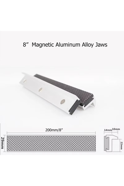 Choice8 LTL3B08 Magnetic Protective Cover for Vise,Jaws Protect Cover, Alumin...