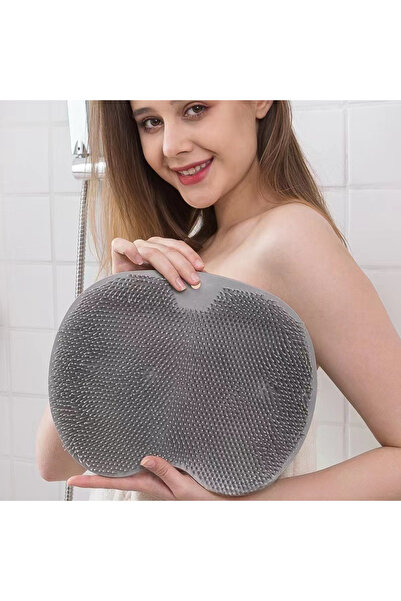 Choice4 GRAY Silicone Massage Shower Mat Non-slip Wash Foot Pad Foot Exfoliat...