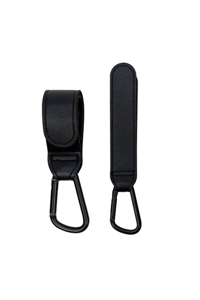 choice2 2pcs black 1/2/4pcs PU Leather Hook Stroller Hook Versatile Adjustabl...