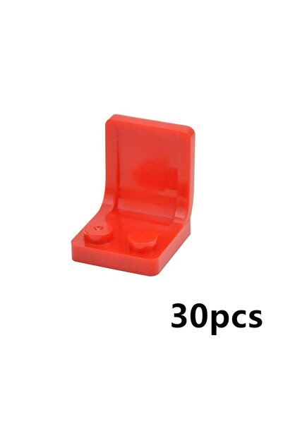Choice1 Red Chair 30pcs MOC Parts 2x2 Utensil Seat Chair Compatible 4079 Figu...