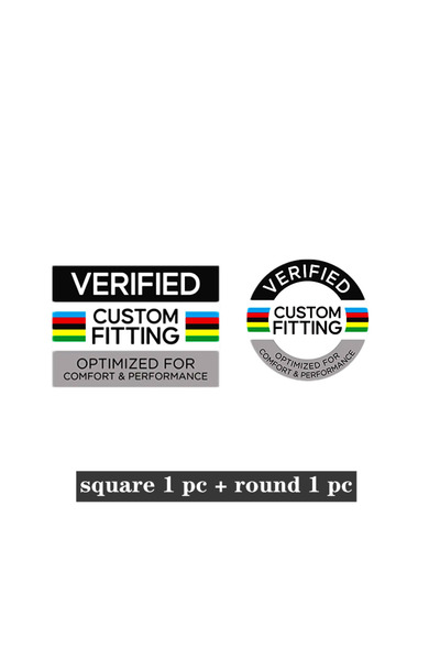 Choice 1round 1square 2PCS VERIFIED Bicycle Frame Stickers Waterproof MTB Bik...
