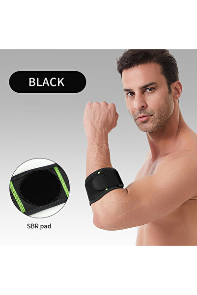 Choice Black GTUBIKE 1PC Tennis Golf Ball Elbow Strap Forearm Brace Strap Com...