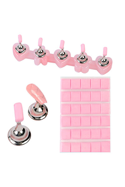 Choice6 04 Nail Stand Set for Press On Nail Display Practice Art Magnetic Fak...