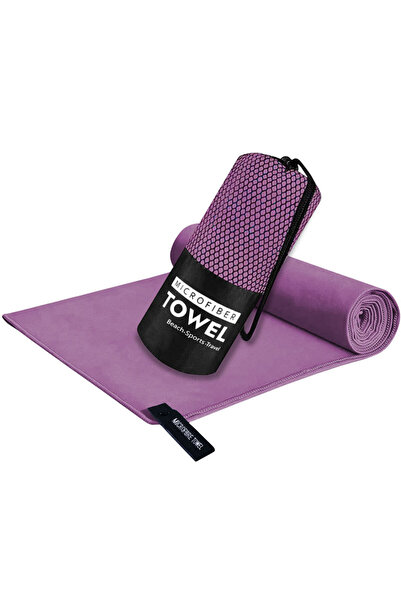 Choice7 40 x80 cm PURPLE Sandproof Microfiber Fast-Drying Towel Lightweight P...