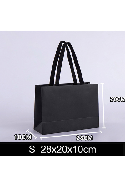 Choice3 1pc S 1pc Senior Black Kraft Paper Bag Wedding Christmas Party Candy ...