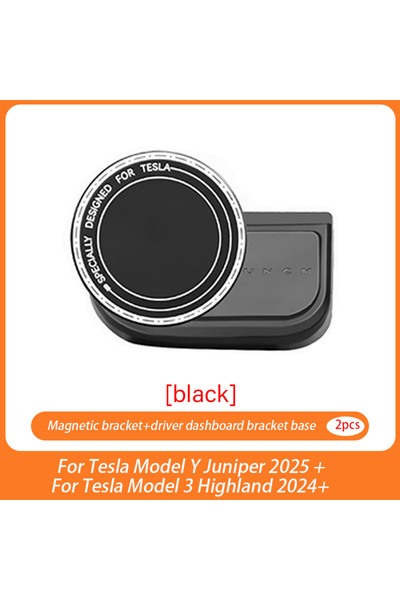 Choice black Base Magnetic Phone Holder For Tesla Model YL/Y Juniper 2025 Mod...