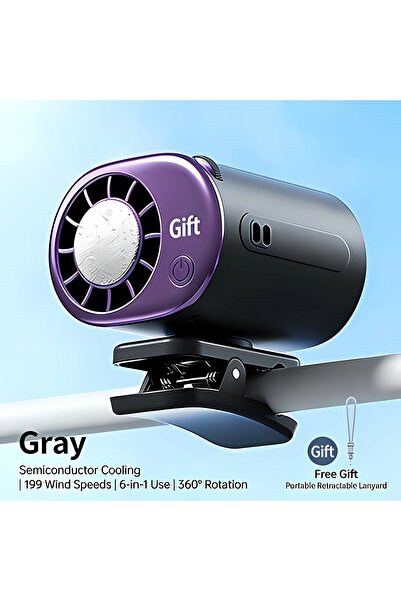 Choice3 Gray Purple Car Clip Fan Mini Portable Outdoor Clip Umbrella Fan 199 ...