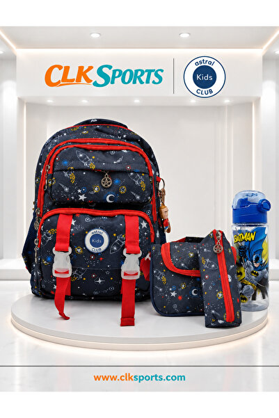 ASTRAL Kids Okul Çantası , Beslenme Çantası , Kalemlik - Anahtarlık ve Suluk&...