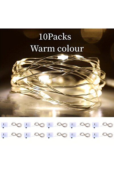 Choice3 Warm 100cm 10Pcs 10Packs 1m LED String Lights Warm/Multicolor/Red/Gre...