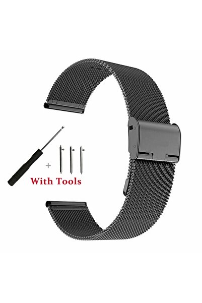 Choice22 22mm Milan-Black 14 16 18 20 22 24mm Quick Release Stainless Steel &...
