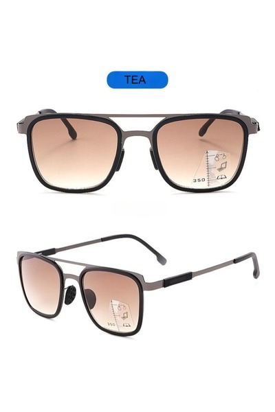 Choice7 +200 Dark Brown Sunglasses Style Presbyopia Glasses Men's Progressive...