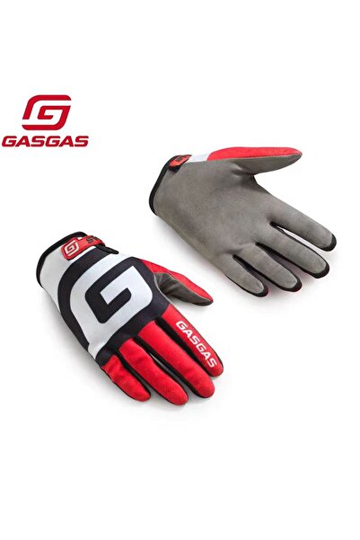 Choice8 L red white gasgas Touch Screen Motorcycle Gloves Downhill MTB, DH MX...