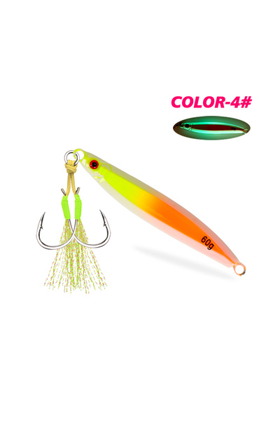 Choice1 30g COLOR E TOLU New 30g/40g/60g/80g Fast Sinking Jigging Fishing Lur...