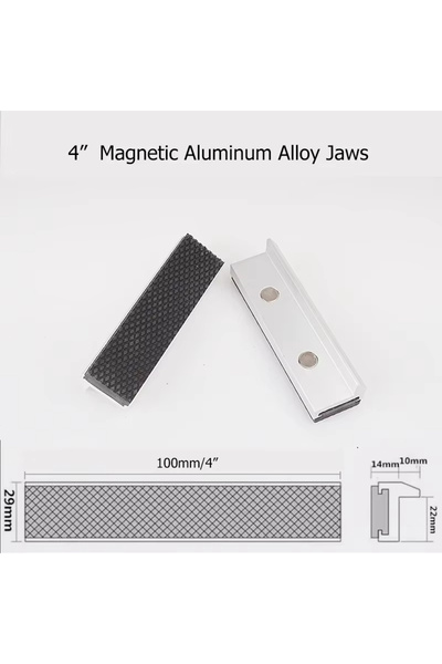 Choice3 LTL3B04 Magnetic Protective Cover for Vise,Jaws Protect Cover, Alumin...