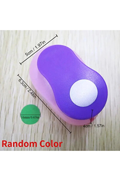 Choice 1 16MM -Color Random Assorted Circle Punch Set (8/16/25/38/50mm) - Vib...