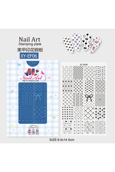 Choice18 006 YYM Mixed Pattern Nail Art Stamping Plates Flower Bow Heart Prin...