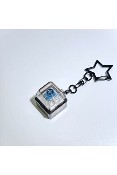 Choice9 black Portable Pentagram Pendant Mechanical Keyboard Button Keychain ...